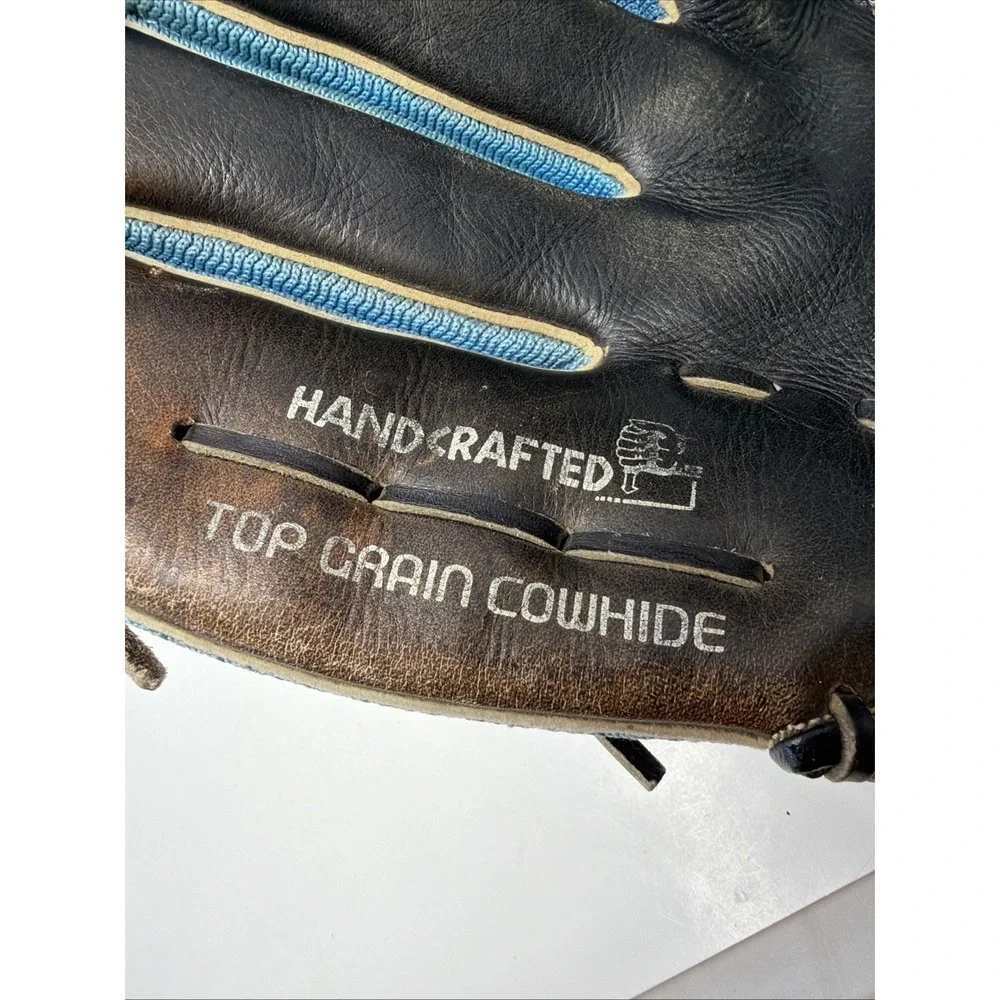 Vintage Regent Baseball Glove Left‎ Handed Blue Mesh Fabric Fielding Mitt Korea